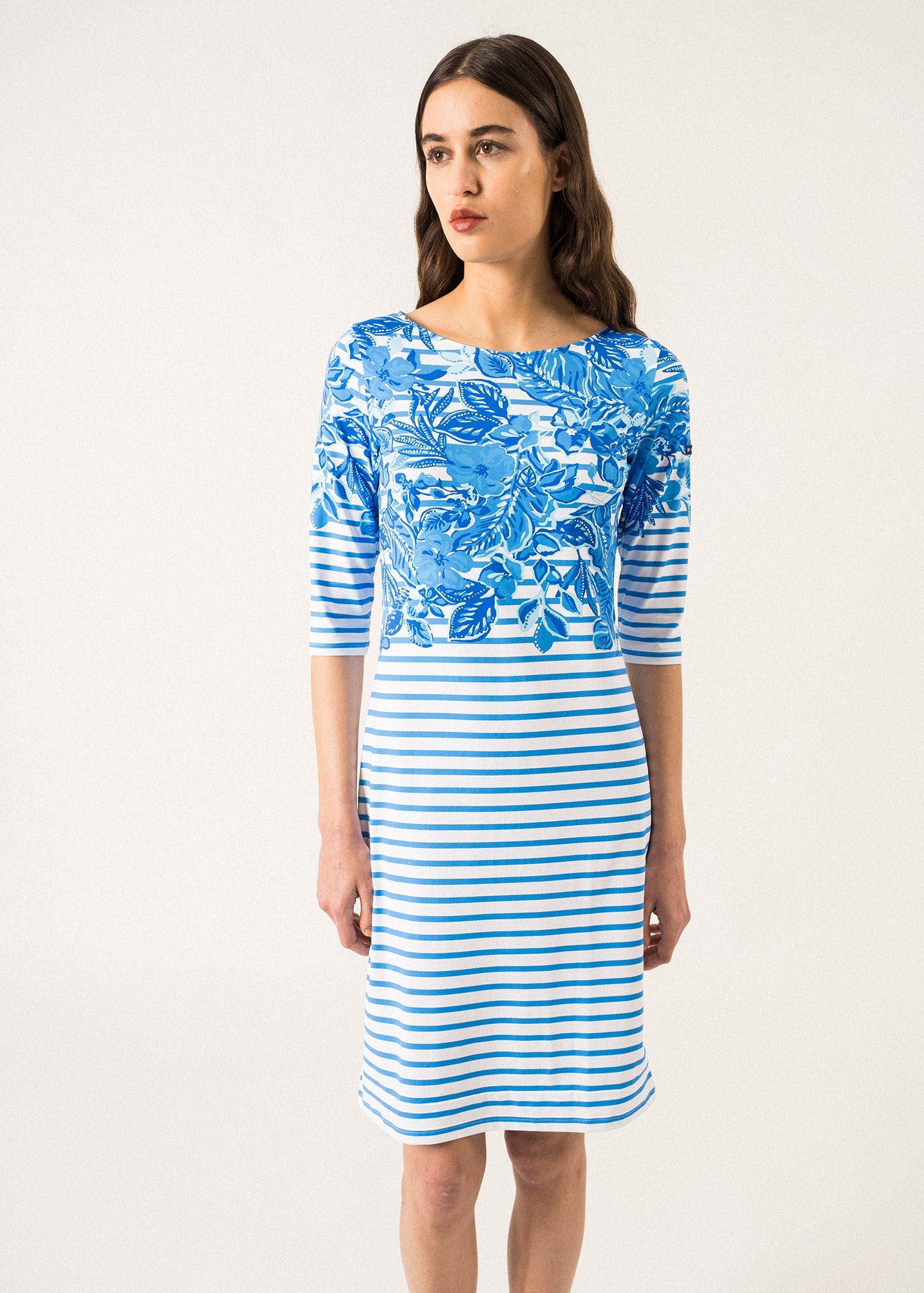 Propriano Printed Sailor Striped Dress ¨C SAINT JAMES x Lilly Pulitzer (SOLEIL AZUR RAYE)