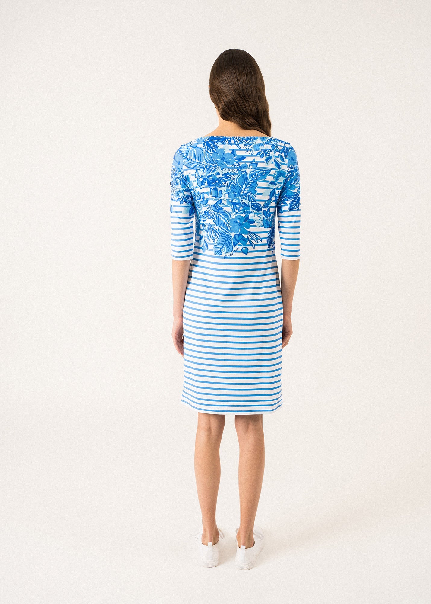 Propriano Printed Sailor Striped Dress ¨C SAINT JAMES x Lilly Pulitzer (SOLEIL AZUR RAYE)