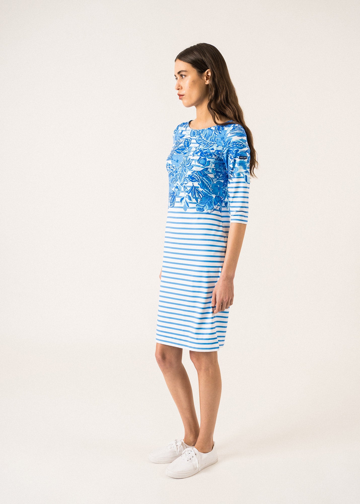 Propriano Printed Sailor Striped Dress ¨C SAINT JAMES x Lilly Pulitzer (SOLEIL AZUR RAYE)