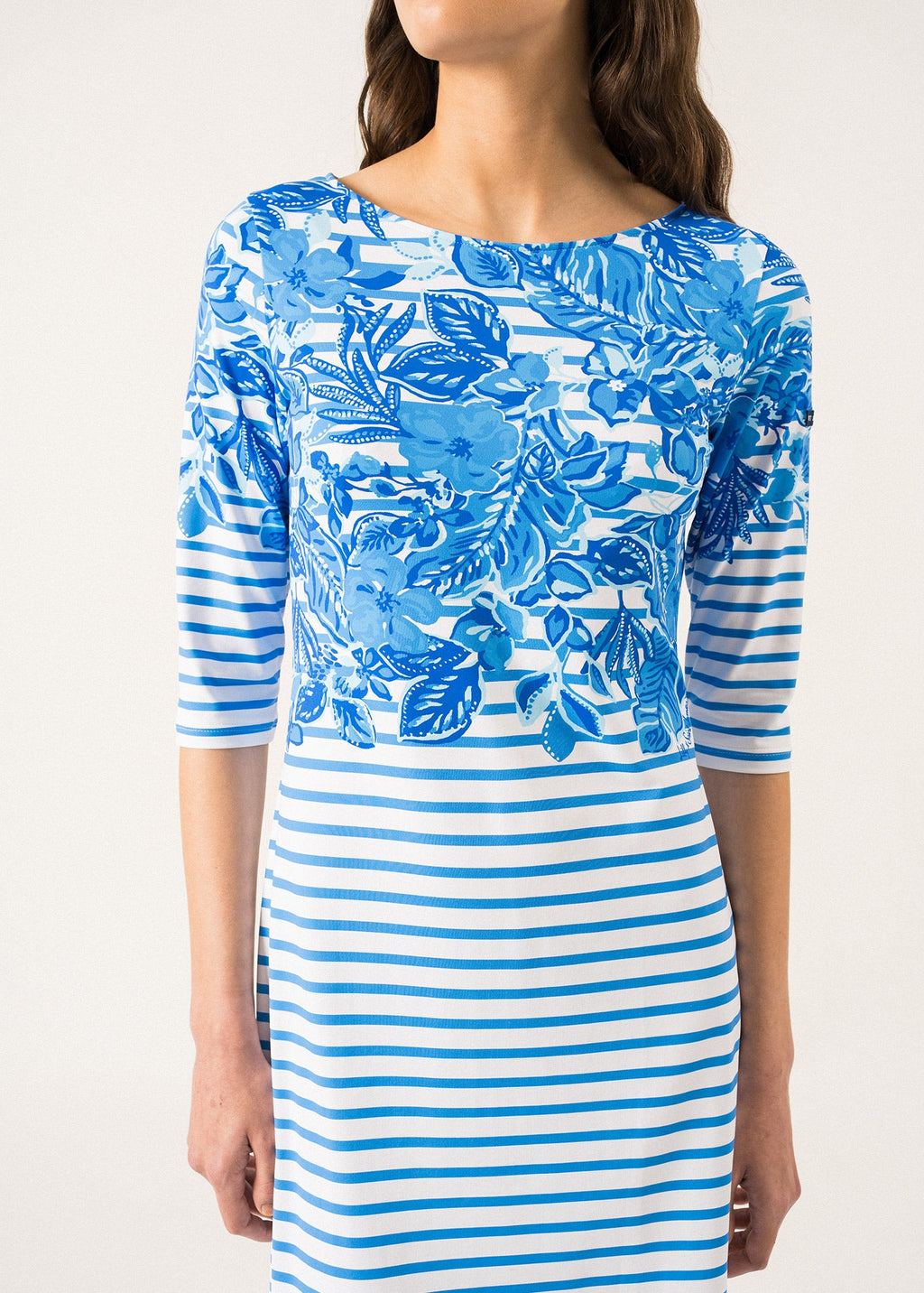 Propriano Printed Sailor Striped Dress ¨C SAINT JAMES x Lilly Pulitzer (SOLEIL AZUR RAYE)
