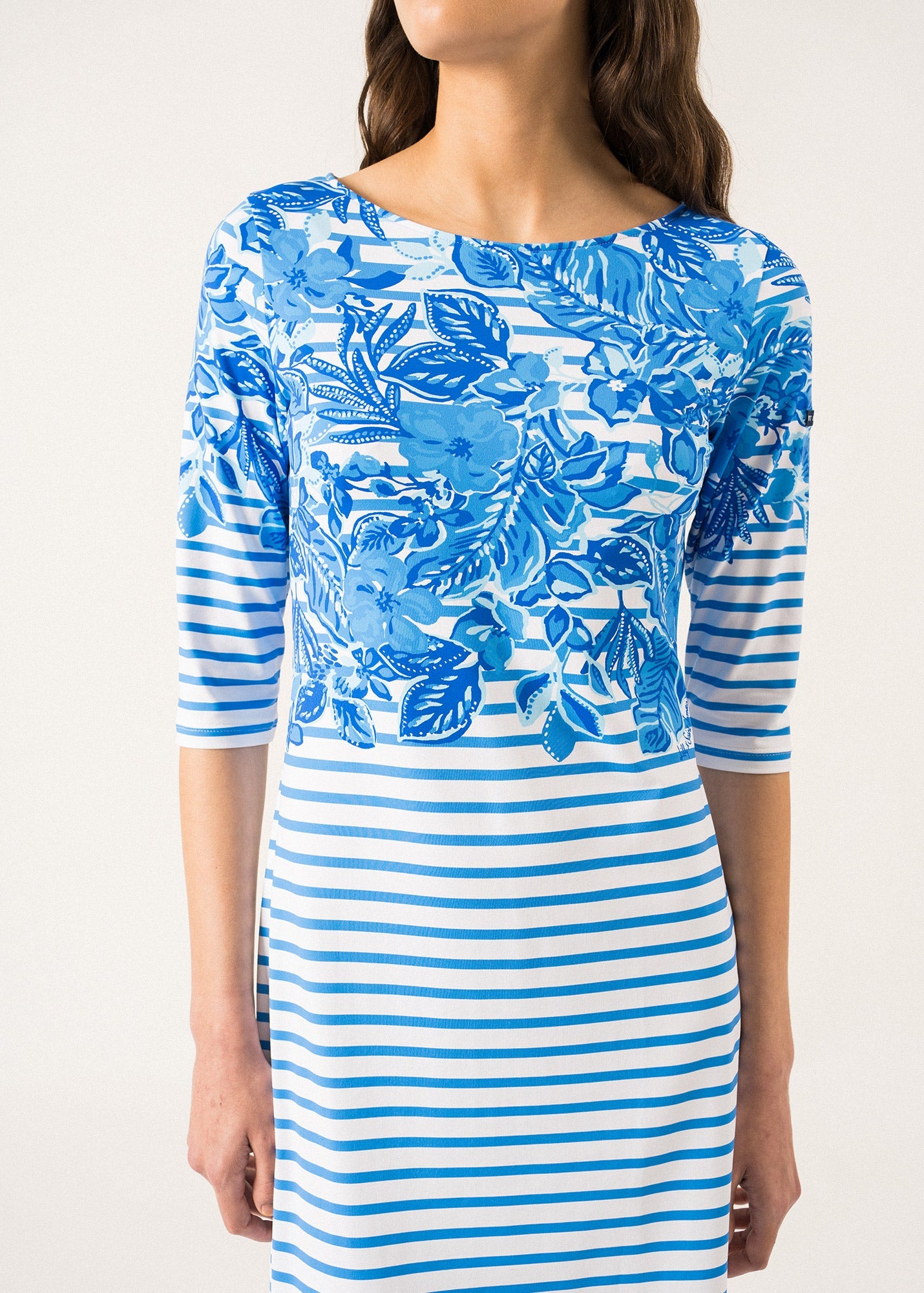 Propriano Printed Sailor Striped Dress ¨C SAINT JAMES x Lilly Pulitzer (SOLEIL AZUR RAYE)