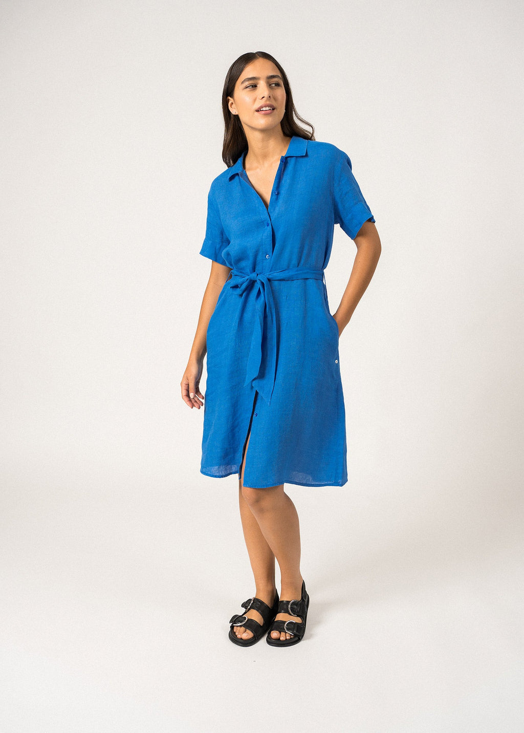 Christina Shirt Dress ¨C linen (MER)