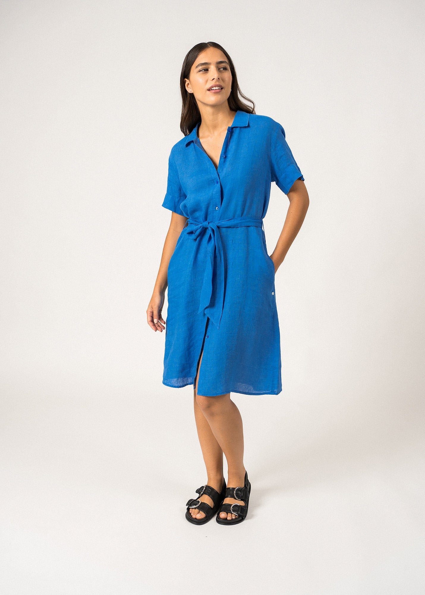 Christina Shirt Dress ¨C linen (MER)