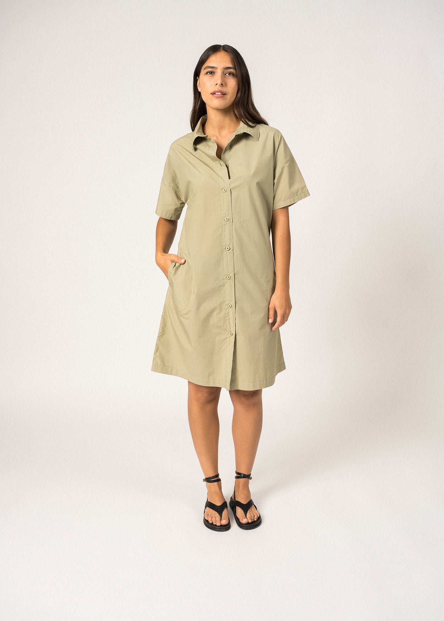 Coralie Shirt Dress ¨C canvas (AMANDIER)