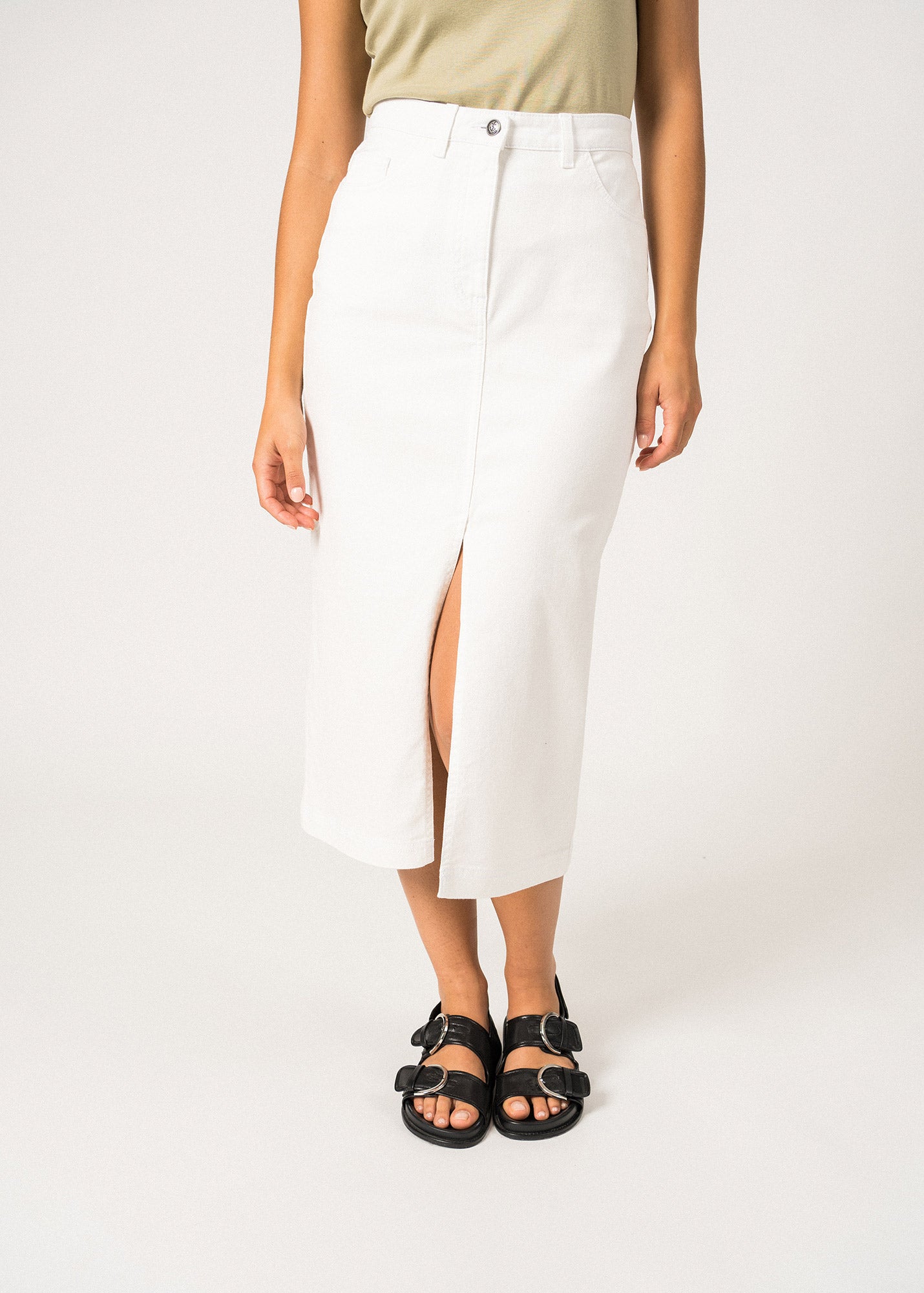 Julia Long Skirt ¨C cotton (BLANC)