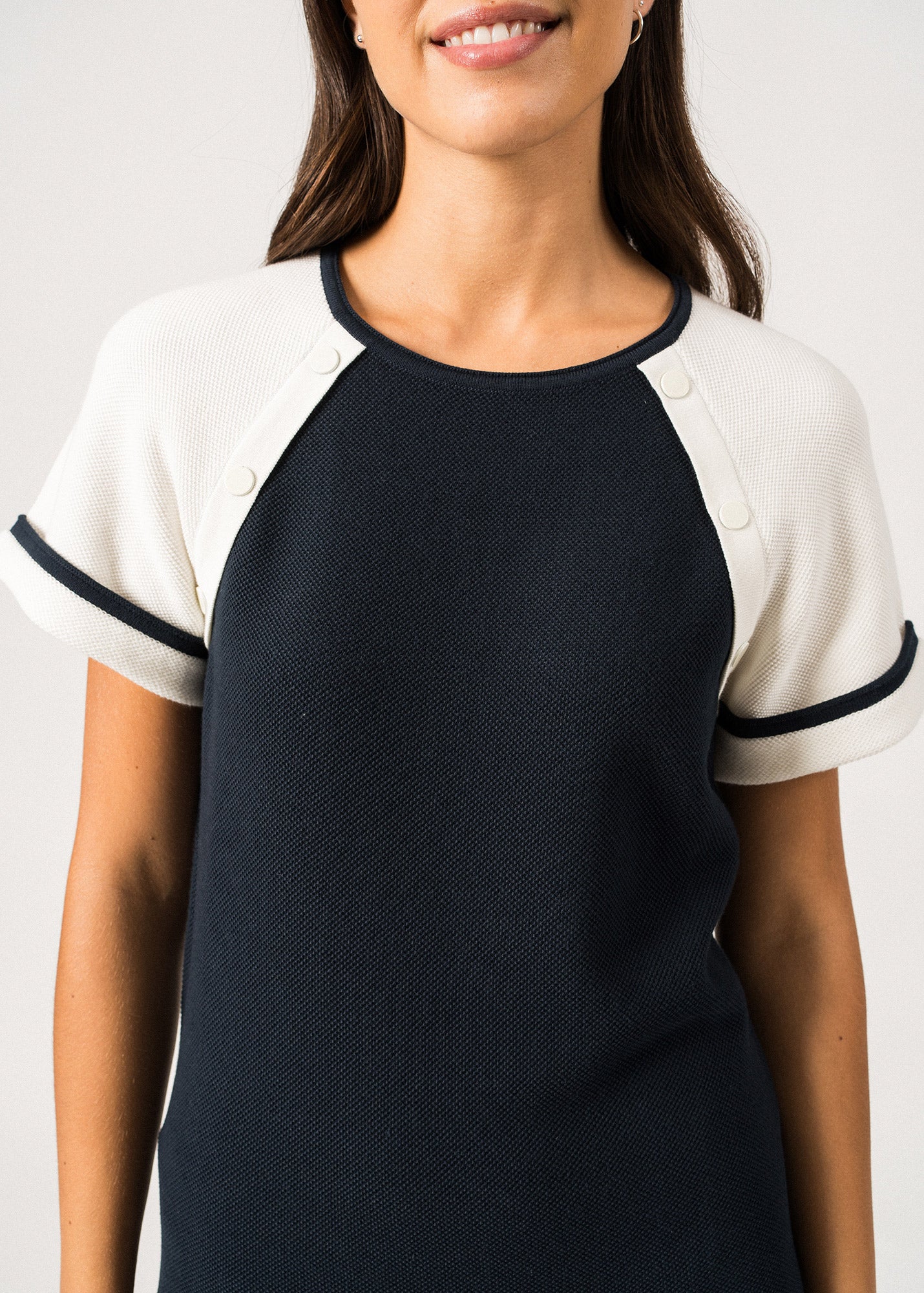 Plaisance Cotton Dress ¨C SAINT JAMES x Isabelle Ballu (MARINE/ECUME)