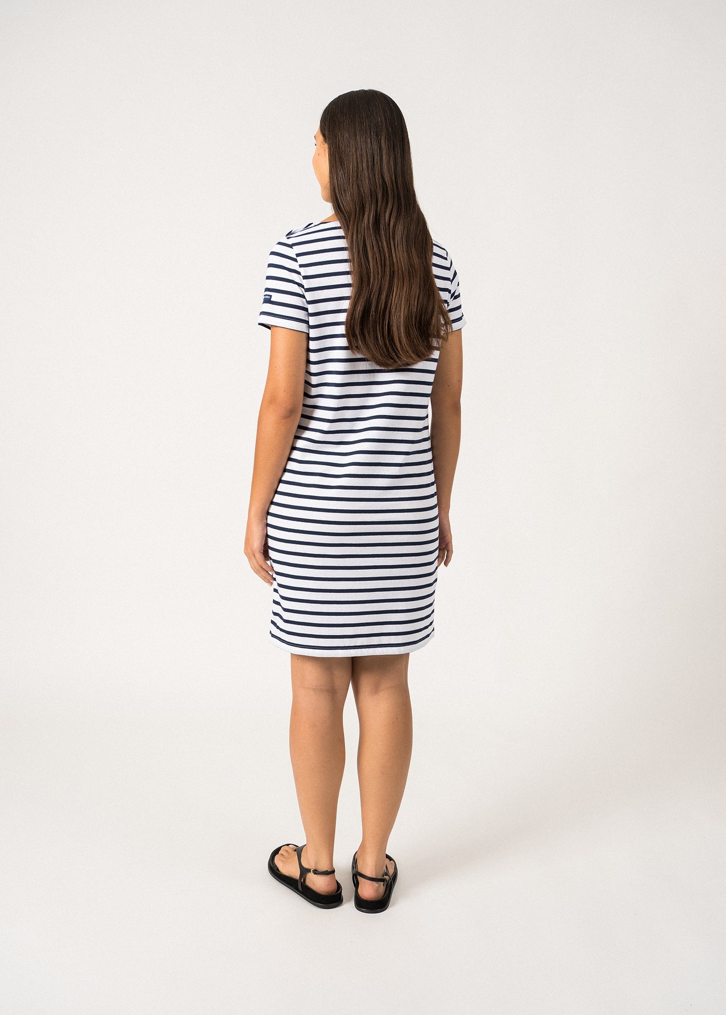 Villefranche Striped Dress ¨C cotton (NEIGE/MARINE)