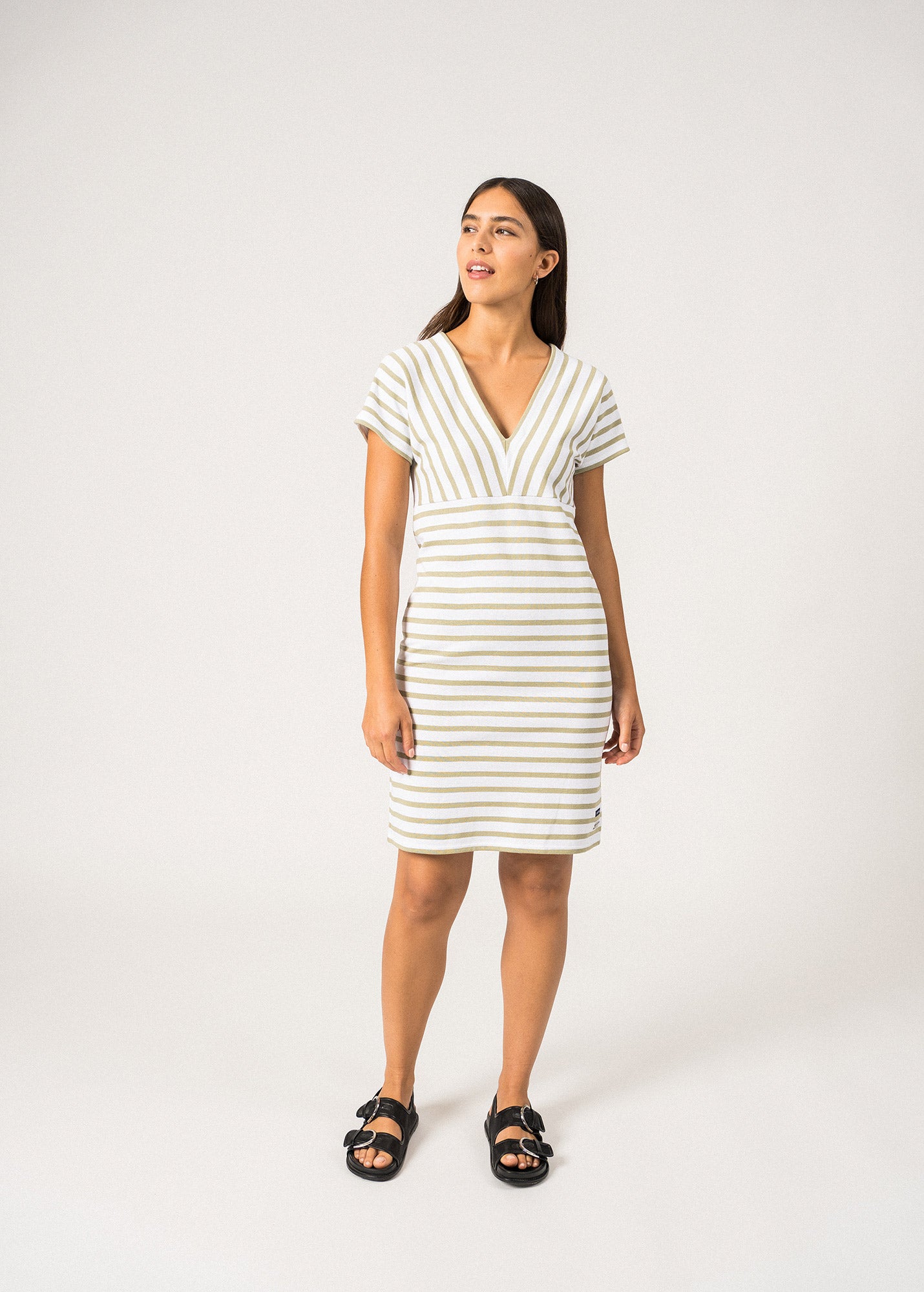 Menerbes striped dress - SAINT JAMES x Romain Brifault (NEIGE/AMANDIER)